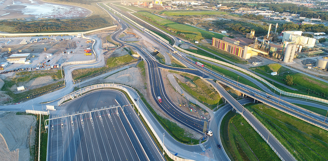 Diverting traffic via No.1 and No.2 engineering structures